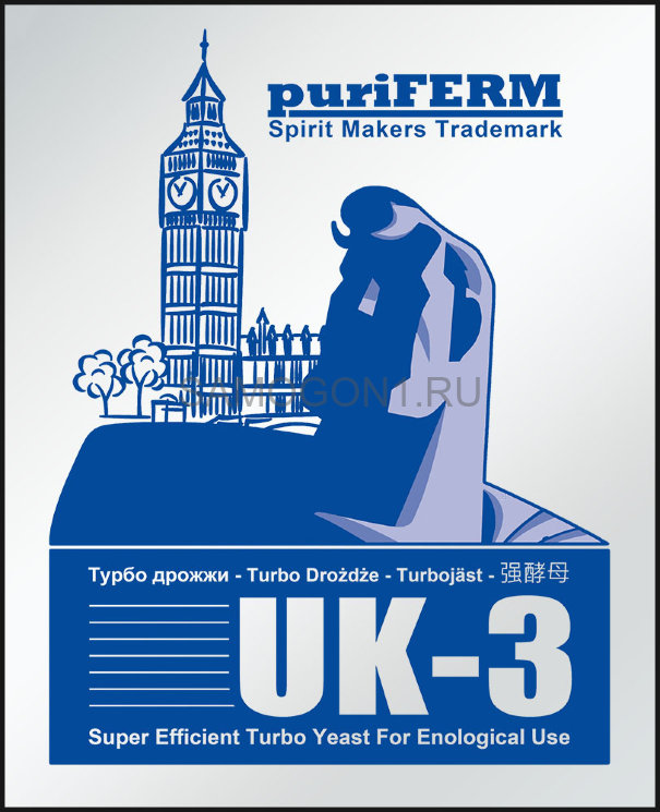 Дрожжи турбо Puriferm UK-3 112г.